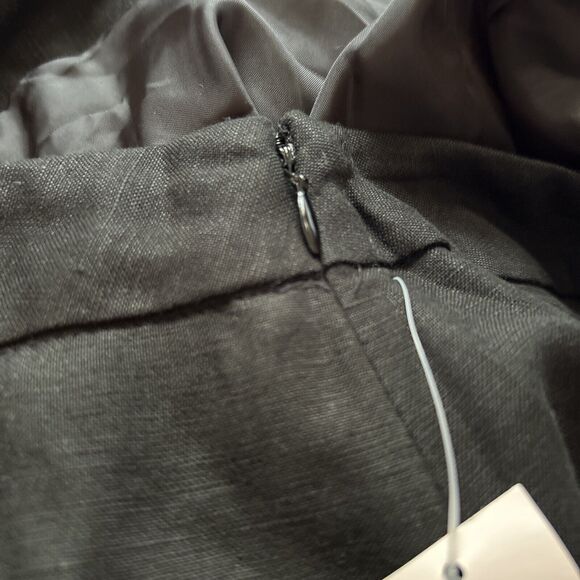 NEW Dressbarn Black+Pink Embroidered Linen Blend A-Line Skirt - Plus Size 20W - Picture 9 of 12